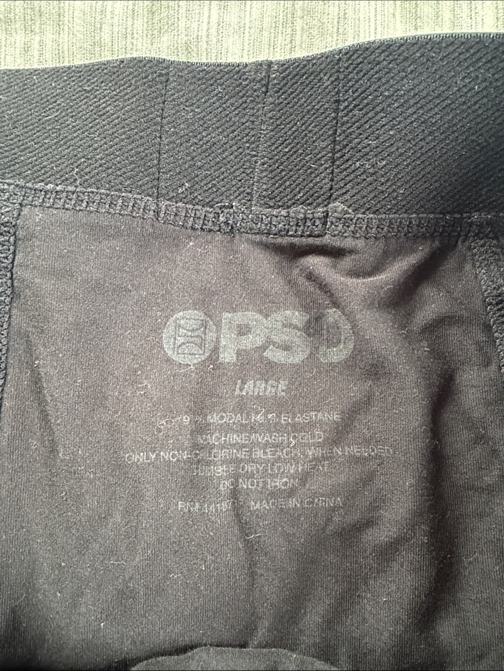 PSD Black Boxer Briefs with Supportive Pouch - Modal - Picture 2 of 3